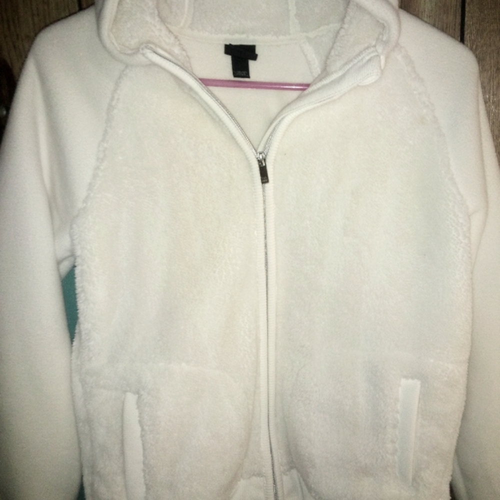 Girls Sherpa Zip Up Hoodie
